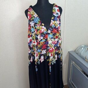 Ever Pretty Black Dress with Floral Design
